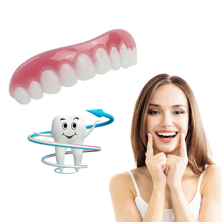 Silicone Whitening Simulation Braces Comfort Fit Flex Curved Teeth Dentures Beauty Tools, Length: 7cm