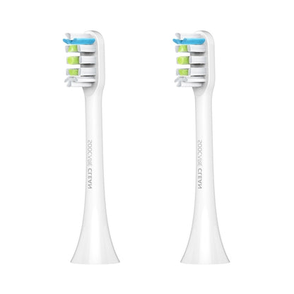 2 PCS Original Xiaomi Youpin General Cleaning Replacement Brush Heads for Xiaomi Soocare Sonic Electric Toothbrush (HC7711W), General Cleaning White, General Cleaning Black, General Cleaning Pink