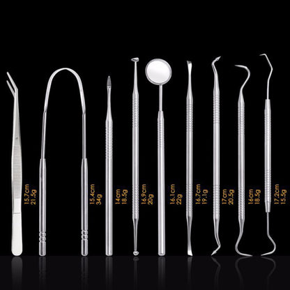 9 In 1 Stainless Steel Dentist Tools Set, 9 In 1