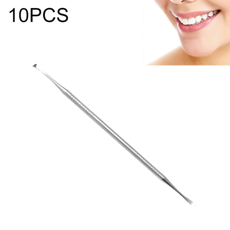 10 PCS Stainless Steel Hoe Shape Dentist Tools, Hoe Shape