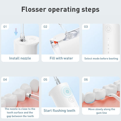 Original Xiaomi Mijia F300 Electric Pulse Oral Irrigator Tooth Cleaner, Capacity : 240mL, F300