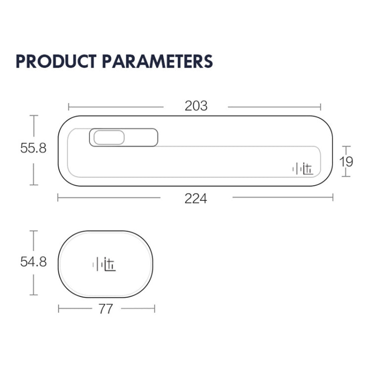 Original Xiaomi Youpin Xiaoda Portable Toothbrush Disinfection Box Ultraviolet Sterilizer Case, Storage Style, Storage Style