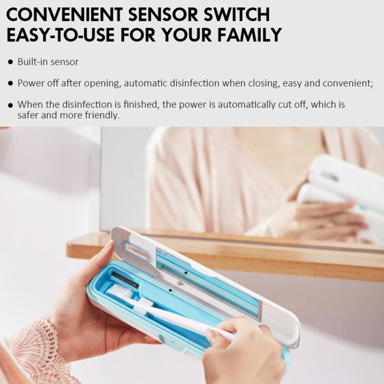 Original Xiaomi Youpin Xiaoda Portable Toothbrush Disinfection Box Ultraviolet Sterilizer Case, Storage Style, Storage Style