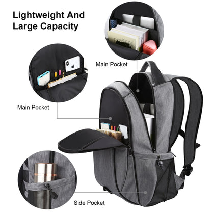 HAWEEL 14W Foldable Removable Solar Power Outdoor Portable Canvas Dual Shoulders Laptop Backpack, USB Output: 5V 2.1A Max