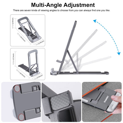 HAWEEL Adjustable Lifting Folding Live Broadcast Aluminum Alloy Desktop Holder, Aluminum Alloy