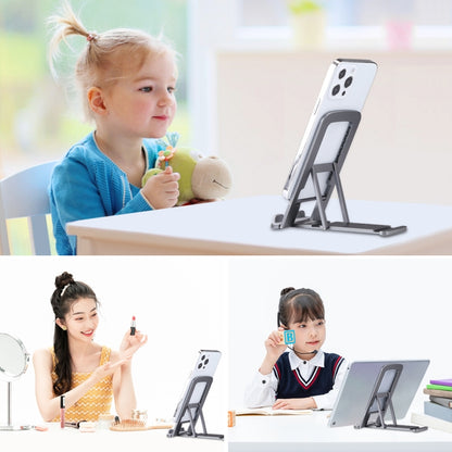 HAWEEL Adjustable Lifting Folding Live Broadcast Aluminum Alloy Desktop Holder, Aluminum Alloy