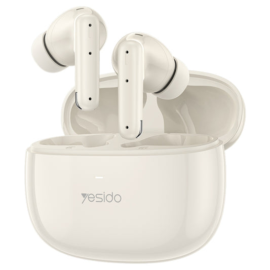 Yesido TWS28 ANC+ENC Dual Noise Reduction Smart TWS Wireless Bluetooth Earphone, TWS28 Beige, TWS28 White