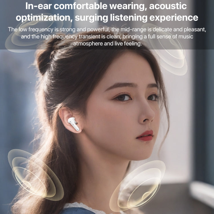Yesido TWS28 ANC+ENC Dual Noise Reduction Smart TWS Wireless Bluetooth Earphone, TWS28 Beige, TWS28 White