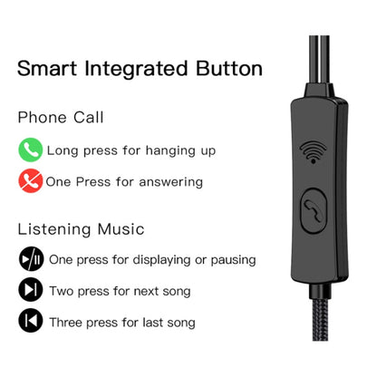 Yesido YH32 3.5mm In-Ear Wired Earphone, Length: 1.2m, YH32