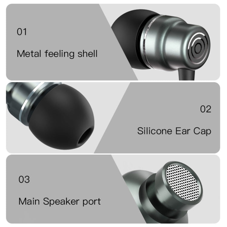 Yesido YH32 3.5mm In-Ear Wired Earphone, Length: 1.2m, YH32