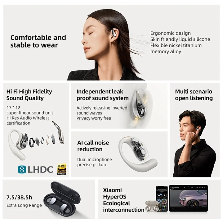 Original Xiaomi Bluetooth 5.3 Open-Ear Wireless Bluetooth Earbuds