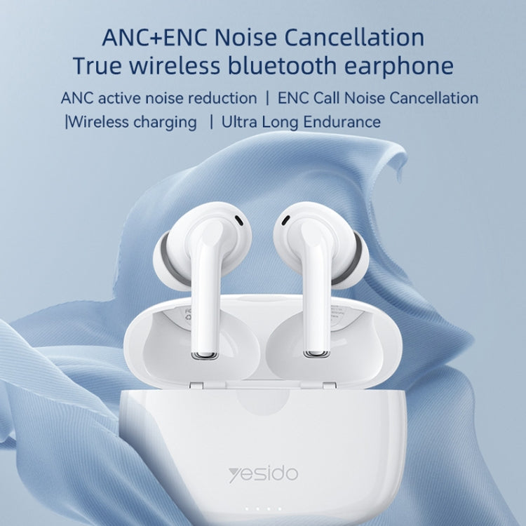 Yesido TWS24 ANC+ENC Dual Noise Reduction Smart TWS Wireless Bluetooth Earphone, TWS24