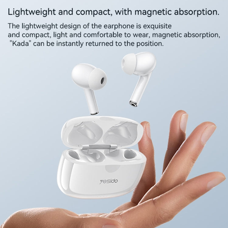 Yesido TWS24 ANC+ENC Dual Noise Reduction Smart TWS Wireless Bluetooth Earphone, TWS24