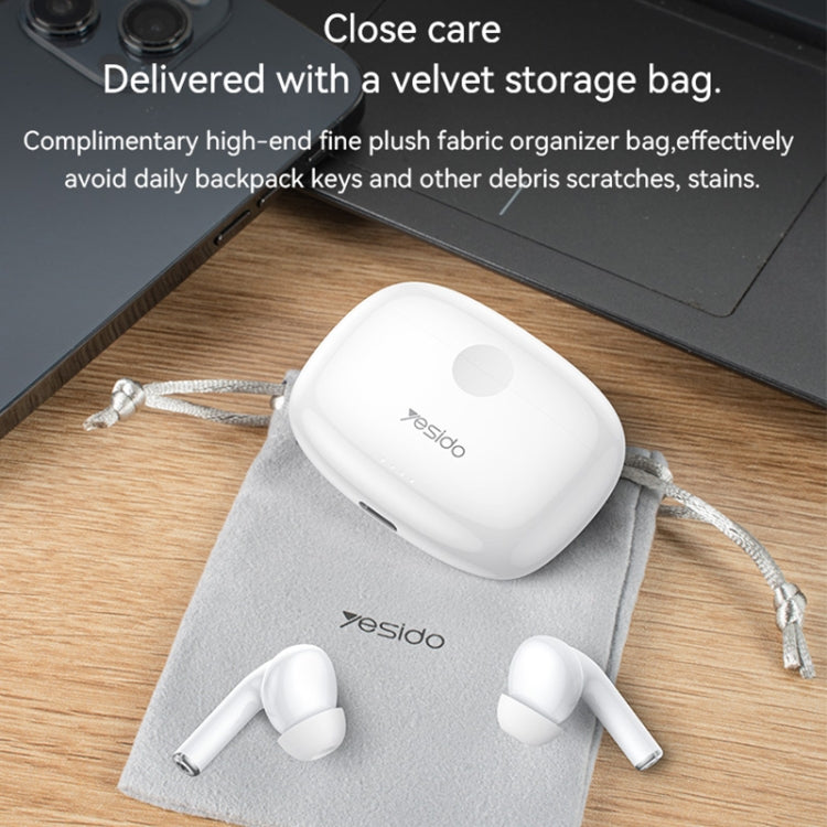 Yesido TWS24 ANC+ENC Dual Noise Reduction Smart TWS Wireless Bluetooth Earphone, TWS24
