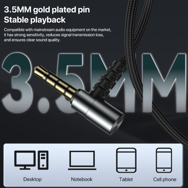 Yesido YH40 3.5mm Plug Wired HiFi Sound Music Earphones with Mic, YH40