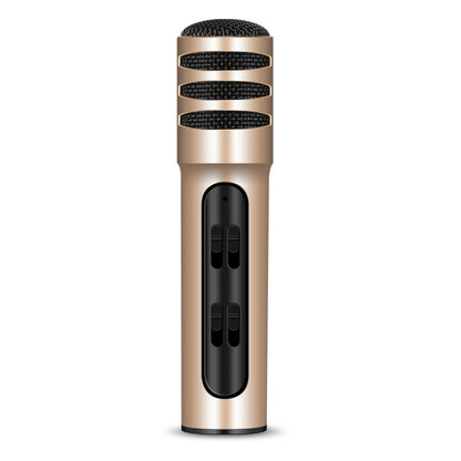 BGN-C7 Condenser Microphone Dual Mobile Phone Karaoke Live Singing Microphone Built-in Sound Card