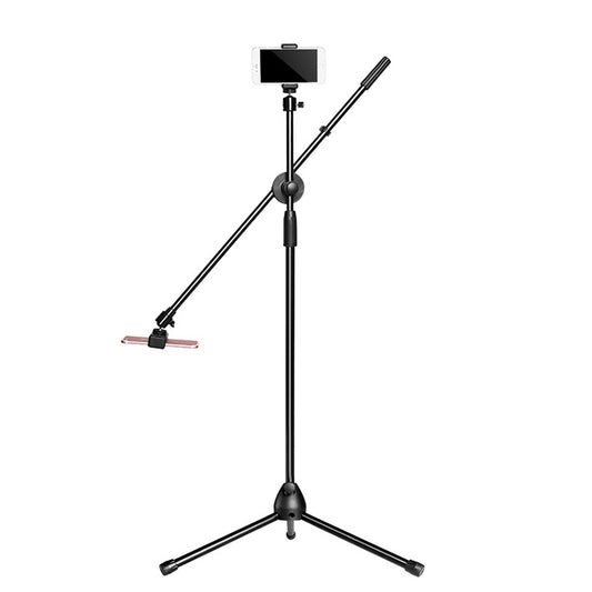 Desktop Mobile Phone Overhead Bracket Photography Micro-Course Video Recording Live Broadcasting Tripod,Dual-camera Setup, Dual-camera Setup