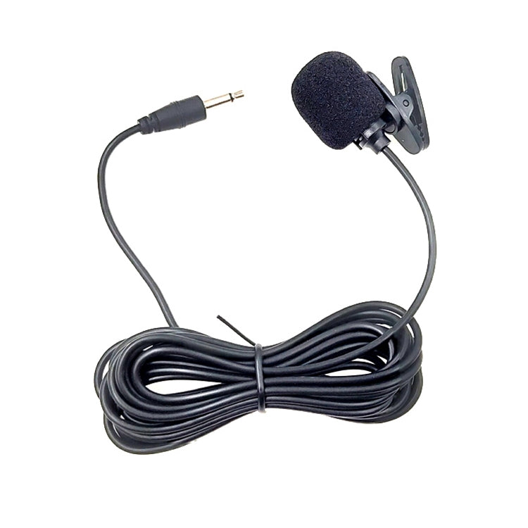 ZJ002MR Mono 2.5mm Straight Plug Car Sun Visor Wireless Interpreter Tour Guide Megaphone Lavalier Wired Microphone, Length: 3m, Mono 2.5mm