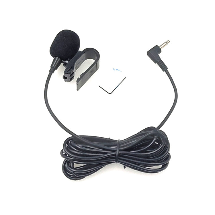 ZJ025MR Stick-on Clip-on Lavalier Mono Microphone for Car GPS / Bluetooth Enabled Audio DVD External Mic, Cable Length: 3m, 90 Degree Elbow 2.5mm Jack, Elbow 2.5mm Jack Mono