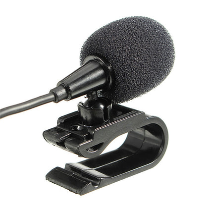 ZJ025MR Stick-on Clip-on Lavalier Mono Microphone for Car GPS / Bluetooth Enabled Audio DVD External Mic, Cable Length: 3m, 90 Degree Elbow 2.5mm Jack, Elbow 2.5mm Jack Mono