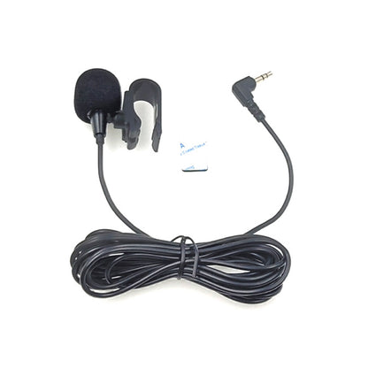 ZJ025MR Stick-on Clip-on Lavalier Stereo Microphone for Car GPS / Bluetooth Enabled Audio DVD External Mic, Cable Length: 3m, 90 Degree Elbow 2.5mm Jack, Elbow 2.5mm Jack Stereo