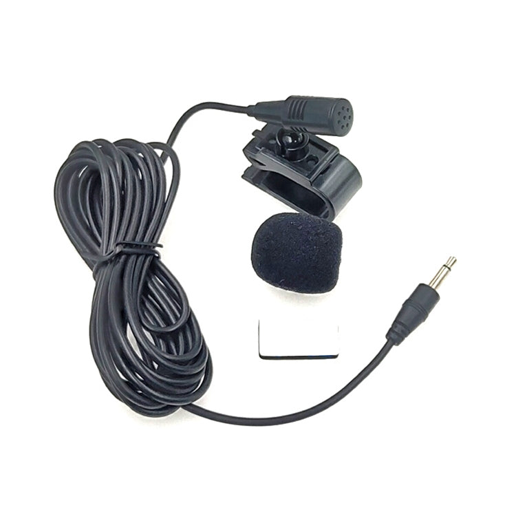 ZJ025MR Stick-on Clip-on Lavalier 2.5mm Jack Mono Microphone for Car GPS / Bluetooth Enabled Audio DVD External Mic, Cable Length: 3m, 2.5mm Jack Mono