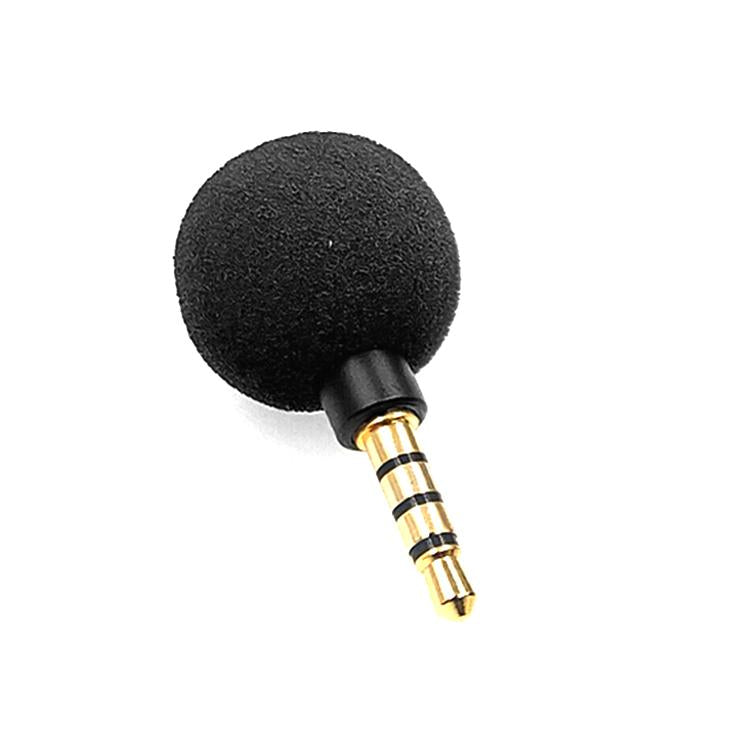 ZJ040MR 4 Level Pin 3.5mm Mobile Phone Tablet Laptop Electronic Equipment Mini Straight Microphone, 4 Level Pin