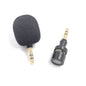 ZJ052MR-01 Stereo 3.5mm Mobile Phone Tablet Game Machine Mini Straight Microphone, Stereo