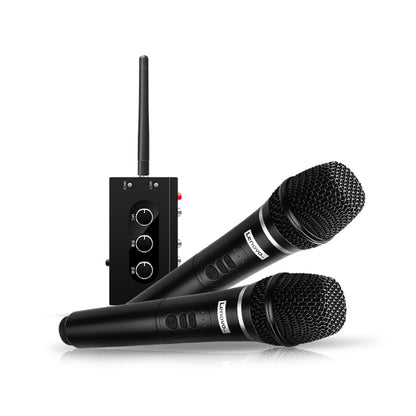 Original Lenovo TW01C TV K Song Dual Wireless Microphone with Sound Card Set