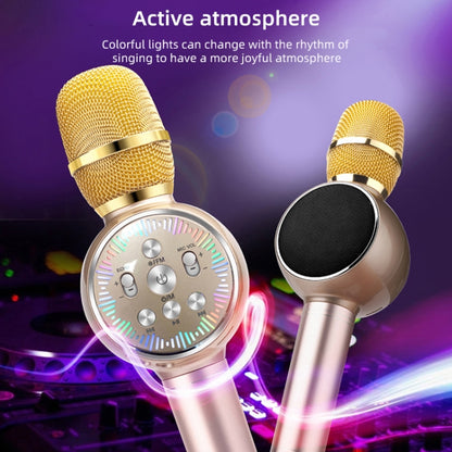 K2 Bluetooth 5.0 Karaoke Live Colorful Lights Wireless Bluetooth Microphone