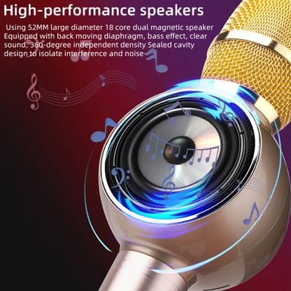 K2 Bluetooth 5.0 Karaoke Live Colorful Lights Wireless Bluetooth Microphone