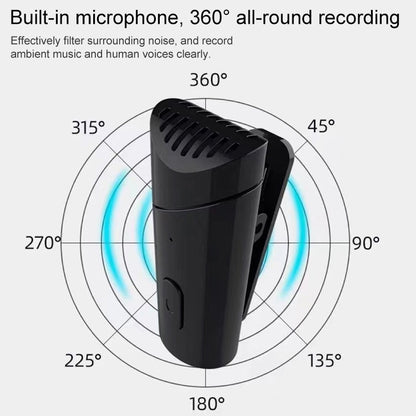 MY-M6 8 Pin Port Portable Smart Noise Reduction 2.4GHz Wireless Microphone with Clip, 8 Pin