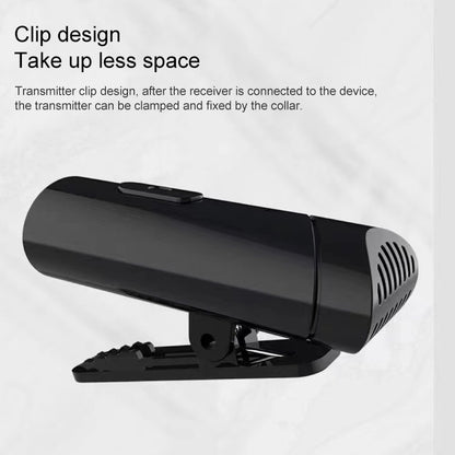 MY-M6 8 Pin Port Portable Smart Noise Reduction 2.4GHz Wireless Microphone with Clip, 8 Pin