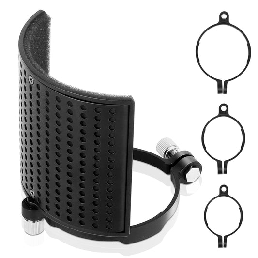 TEYUN PS-4x3 Condenser Microphone U-shaped Blowout Cover Desktop Bracket Audio Accessory Clip