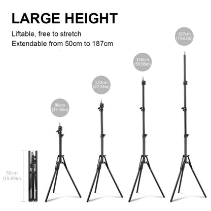 XTUGA UL-03 Live Light Tripod Lift Floor Microphone Stand, UL-03