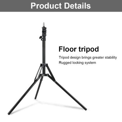 XTUGA UL-03 Live Light Tripod Lift Floor Microphone Stand, UL-03