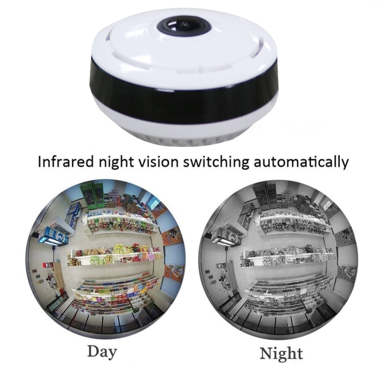 JJX-1801 Fisheye Wide Angle 1.0MP Smart Wireless Wifi IP Camera, Support TF Card (128GB Max), JJX-1801