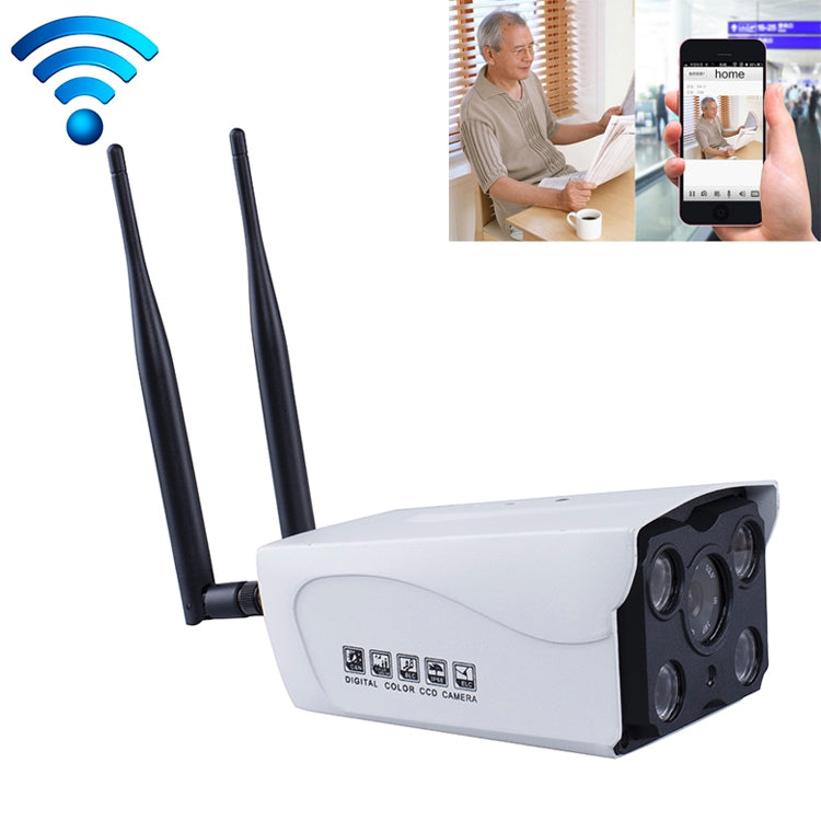 J-02100 1.0MP Dual Antenna Smart Wireless Wifi IP Camera, Support Infrared Night Vision & TF Card(64GB Max), J-02100