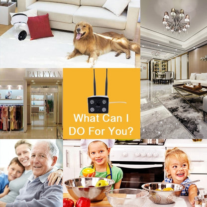 J-02100 1.0MP Dual Antenna Smart Wireless Wifi IP Camera, Support Infrared Night Vision & TF Card(64GB Max), J-02100