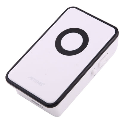 AITENG V018G Life Waterproof Battery-Free Wireless Doorbell, 1 Receiver + 1 x Transmitter, Receiver Distance: 130m, US Plug, V018G