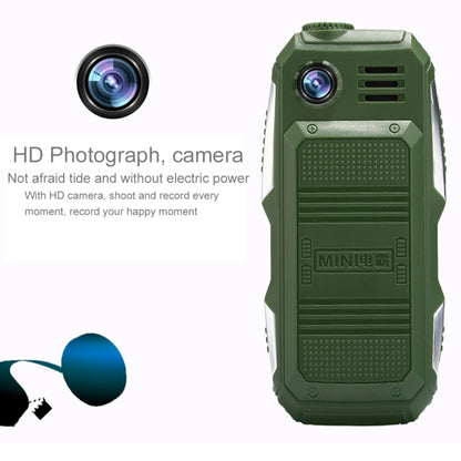 Waterproof Shockproof Dustproof, 3800mAh Battery, 1.8 inch, 21 Keys, LED Flashlight, FM, Dual SIM