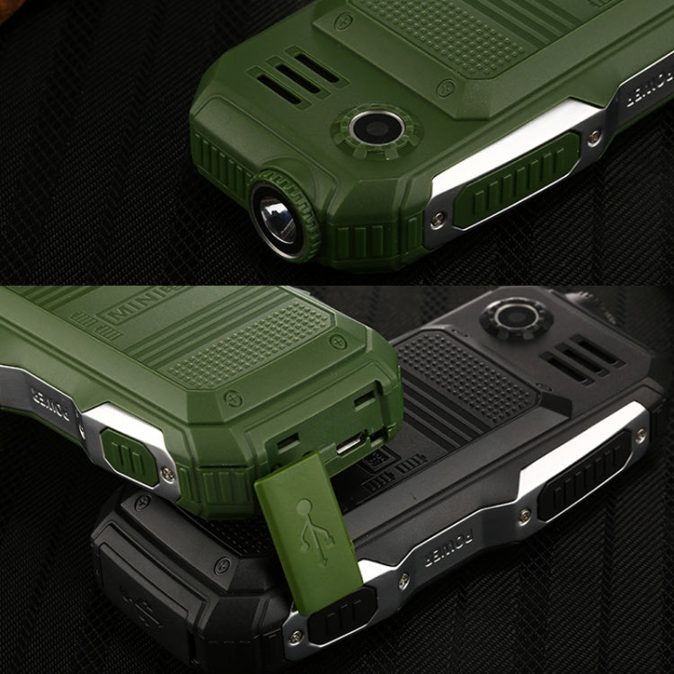 Waterproof Shockproof Dustproof, 3800mAh Battery, 1.8 inch, 21 Keys, LED Flashlight, FM, Dual SIM