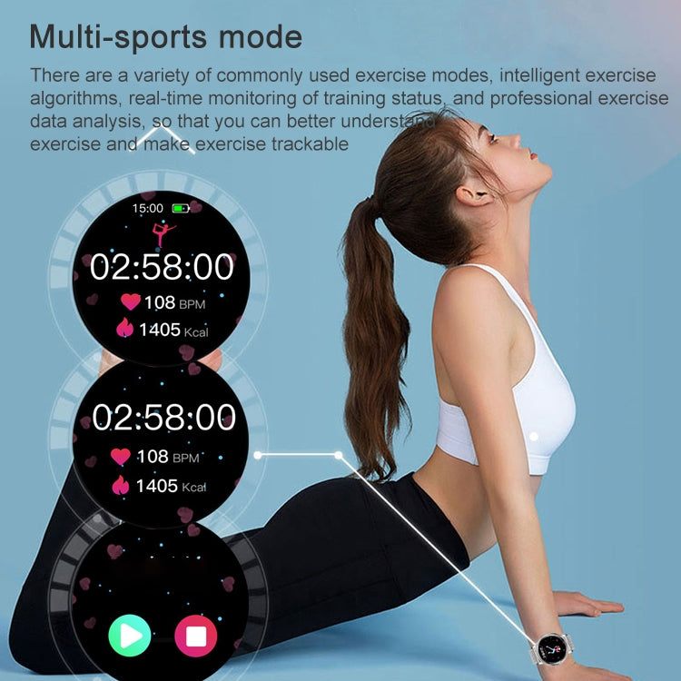 1.09 inch IPS Color Screen IP67 Waterproof Smart Watch, Support Sleep Monitoring / Heart Rate Monitoring / Blood Pressure Monitoring / Multi-sports Mode, Style: Steel Strap, Steel Strap (Gold), Steel Strap (Silver)