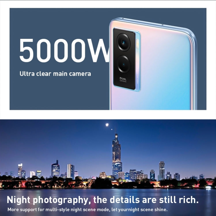 Dual Back Cameras, Side Fingerprint Identification, 6000mAh Battery, 6.58 inch Android 11.0 OriginOS 1.0 Dimensity 700 Octa Core up to 2.2GHz, OTG, Network: 5G, 8GB+128GB