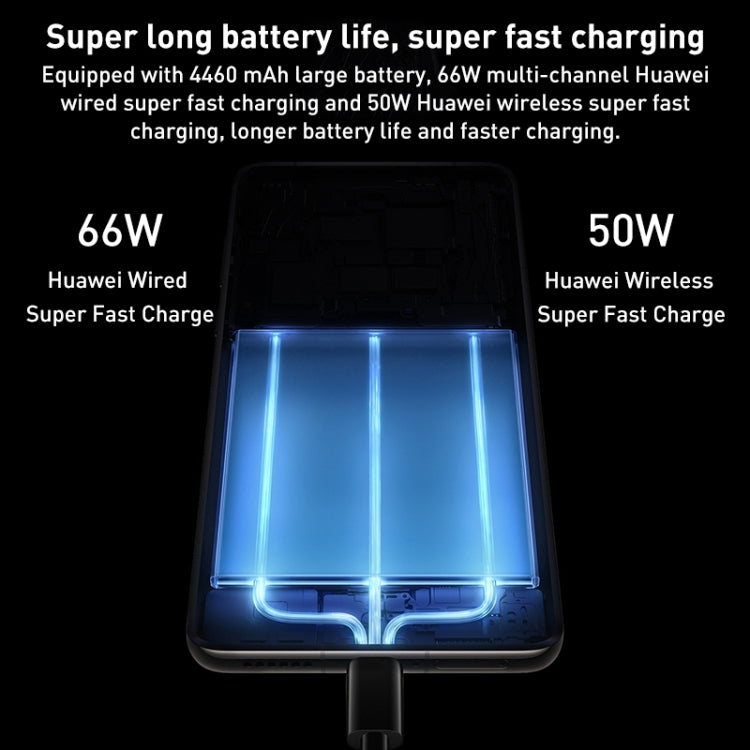 Triple Back Cameras, In-screen Fingerprint Identification, 6.7 inch HarmonyOS 3.0 Qualcomm Snapdragon 8+ Gen1 4G Octa Core up to 3.2GHz, Network: 4G, OTG, NFC, Not Support Google Play, Mate 50 128GB