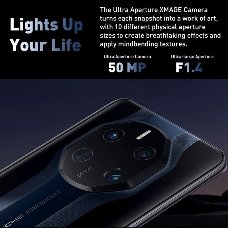 Triple Back Cameras + Dual Front Cameras, In-screen Fingerprint Identification, 6.74 inch HarmonyOS 3.0 Qualcomm Snapdragon 8+ Gen1 4G Octa Core up to 3.2GHz, Network: 4G, OTG, NFC, Not Support Google Play, Mate 50 RS 512GB