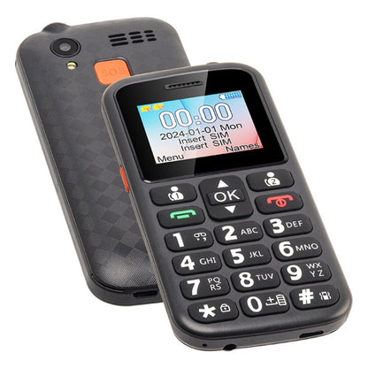 M220 Elder Mobile Phone, 1.77 inch, 800mAh Battery, Network: 2G, SOS, LED Flashlight, FM, EU Plug, EU Plug