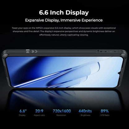 Oukitel WP52 5G Rugged Phone, 4GB+256GB, 6.6 inch Android 14.0 MediaTek Dimensity 6100+ Octa-core 3.0GHz, NFC, OTG, Network: 5G, WP52