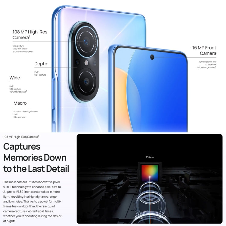 Quad Back Cameras, Side Fingerprint Identification, 6.78 inch HarmonyOS 2.0.1 Qualcomm Snapdragon 680 Octa Core up to 2.4GHz, Network: 4G, OTG, Not Support Google Play, 8GB+256GB