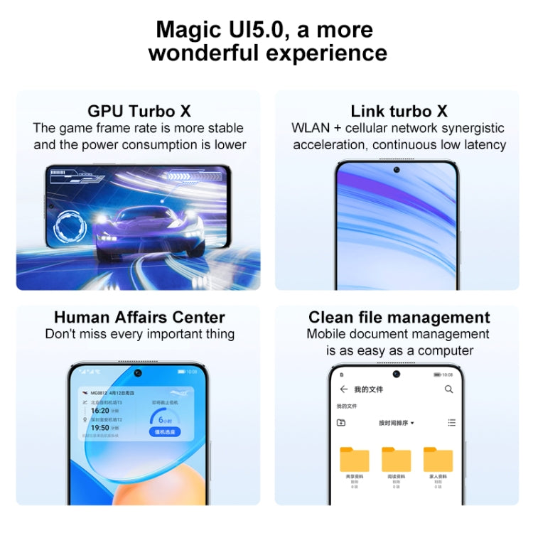 Dual Back Cameras, Side Fingerprint Identification, 4000mAh Battery, 6.7 inch Magic UI 5.0 (Android 11) MediaTek Dimensity 810 Octa Core up to 2.4GHz, Network: 5G, OTG, Not Support Google Play, 8GB+256GB